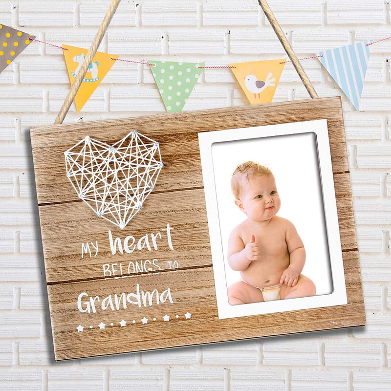 VILIGHT Grandma'S Picture Frame - First Time Granny Gifts for Nana - Pregnancy Announcement Gift for New Grandmother - 4X6 Inches Photo