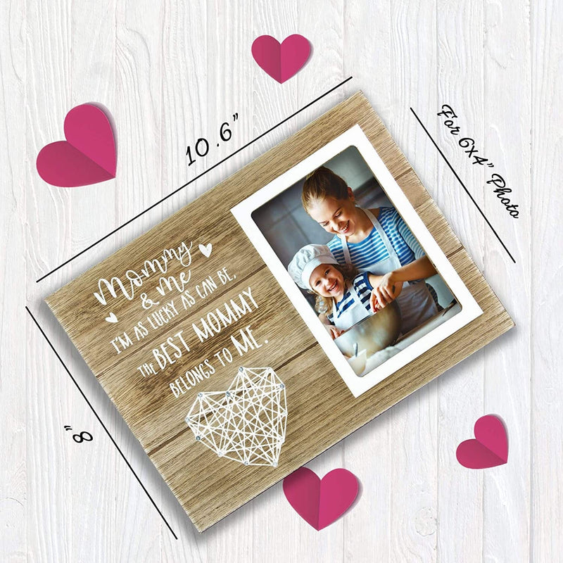 VILIGHT Mommy and Me Picture Frame - New Mom and First Time Mom Gifts for Women - Birthday Present for Wife from Husband - 4X6 Photo