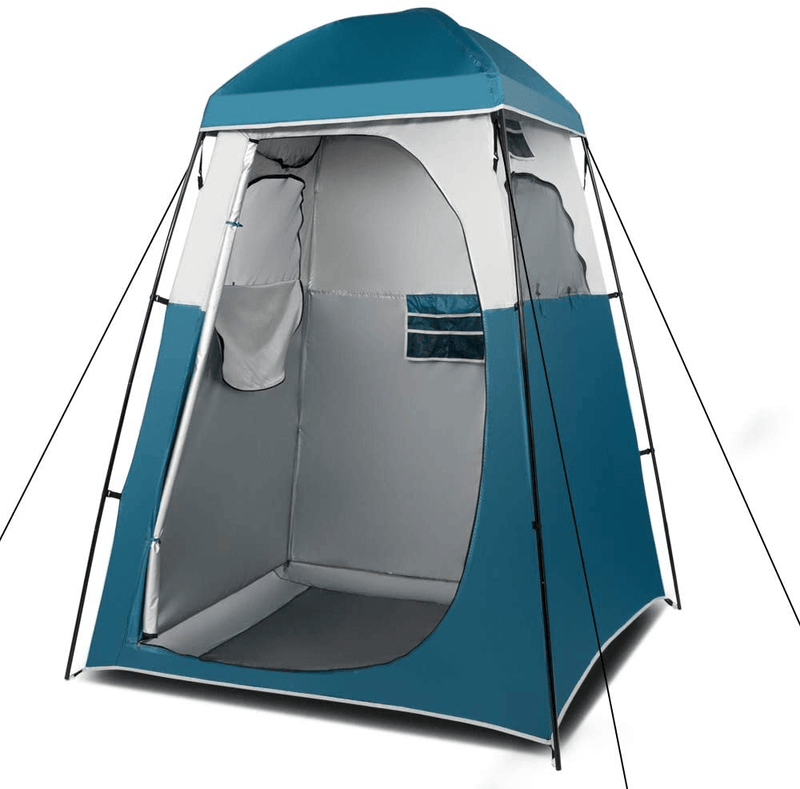 VINGLI 6.7FT Shower Tent, Changing Room Tent for Portable Toilet, with Mesh Floor and Carrying Bag, Lightweight & Sturdy, Perfecr for Camping, Boat, Dressing Outdoor or Indoor Sporting Goods > Outdoor Recreation > Camping & Hiking > Portable Toilets & Showers VINGLI   