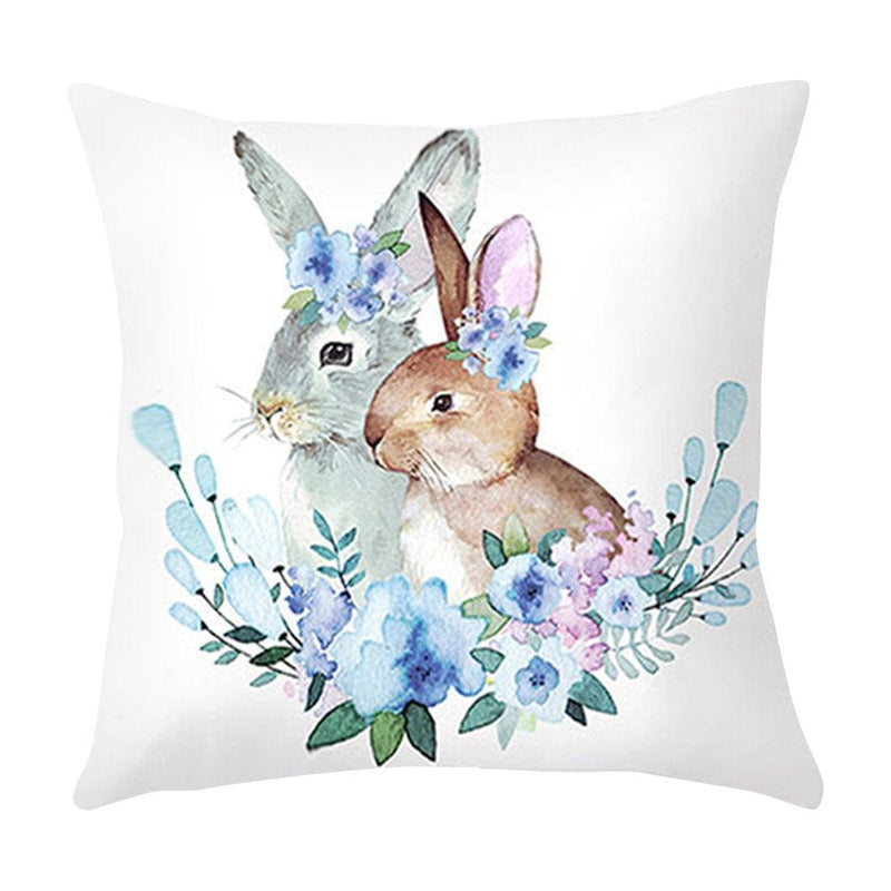 Vintage Easter Decor Easter Pillowcase Living Room Sofa Bedroom Decoration Pillowcase Easter Home Decorations Home & Garden > Decor > Seasonal & Holiday Decorations KOL DEALS One Size B 