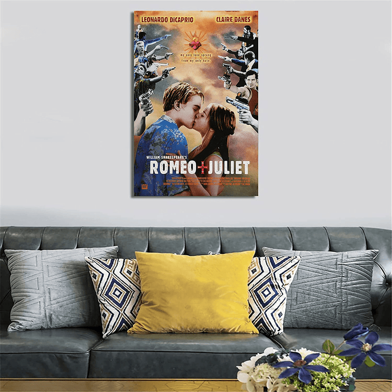 Vintage Movie Poster Romeo and Juliet Canvas Art Poster Picture Modern Office Family Bedroom Decorative Posters Gift Wall Decor Painting Posters 12X18Inchs(30X45Cm) Home & Garden > Decor > Artwork > Posters, Prints, & Visual Artwork CENQCWARO   
