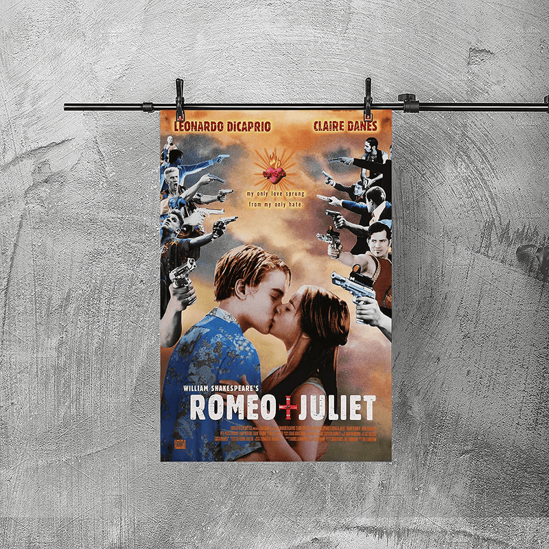 Vintage Movie Poster Romeo and Juliet Canvas Art Poster Picture Modern Office Family Bedroom Decorative Posters Gift Wall Decor Painting Posters 12X18Inchs(30X45Cm) Home & Garden > Decor > Artwork > Posters, Prints, & Visual Artwork CENQCWARO   