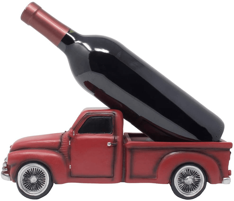 Vintage Pickup Truck Wine Bottle Holder Statue or Decorative Wine Rack in Antique Look for Old Fashioned Farm Country Kitchen Decor Sculptures and Rustic Bar Decorations or Classic Gifts for Farmers Home & Garden > Decor > Seasonal & Holiday Decorations& Garden > Decor > Seasonal & Holiday Decorations Home 'n Gifts   