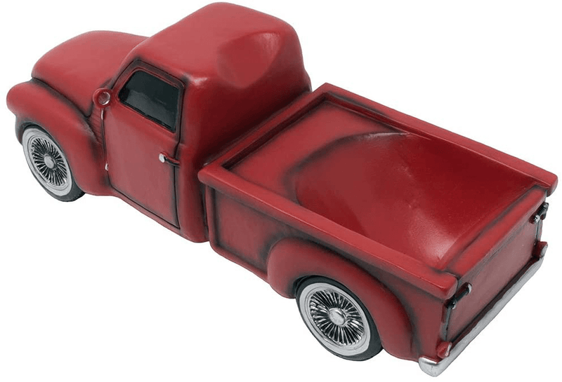 Vintage Pickup Truck Wine Bottle Holder Statue or Decorative Wine Rack in Antique Look for Old Fashioned Farm Country Kitchen Decor Sculptures and Rustic Bar Decorations or Classic Gifts for Farmers