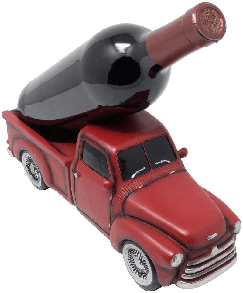 Vintage Pickup Truck Wine Bottle Holder Statue or Decorative Wine Rack in Antique Look for Old Fashioned Farm Country Kitchen Decor Sculptures and Rustic Bar Decorations or Classic Gifts for Farmers Home & Garden > Decor > Seasonal & Holiday Decorations& Garden > Decor > Seasonal & Holiday Decorations Home 'n Gifts   
