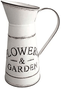 Vintage Rustic Antique Decorative Flower Vase Milk Tin Can for Centerpieces, Home Decor or Gift Home & Garden > Decor > Vases Koriste White Large 