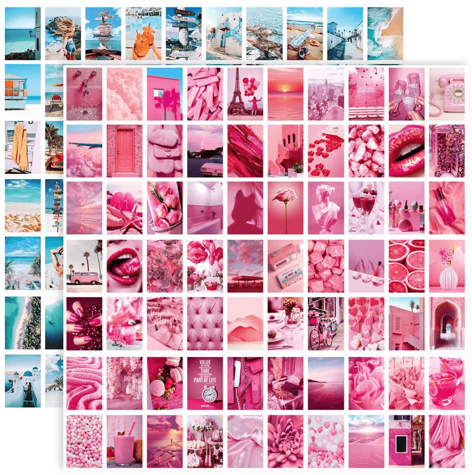 Vintage Wall Collage Kit Aesthetic Pictures Cottagecore Botanical Wall