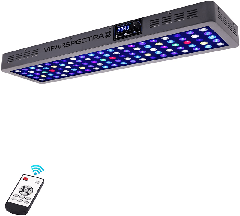 VIPARSPECTRA Timer Control Dimmable 165W 300W LED Aquarium Light Full Spectrum for Grow Coral Reef Marine Fish Tank LPS/SPS Animals & Pet Supplies > Pet Supplies > Fish Supplies > Aquarium Lighting VIPARSPECTRA 300W LED Aquarium Light  