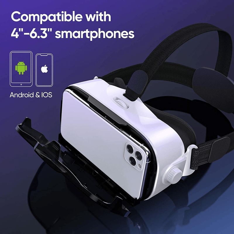 Virtual Reality Headset, OPTOSLON 3D VR Glasses for Mobile Games and Movies, Compatible 4.7-6.2 inch iPhone/Android Phone, Including iPhone XS/X/8/8Plus/7/7Plu Electronics > Electronics Accessories > Computer Components > Input Devices > Game Controllers OPTOSLON   