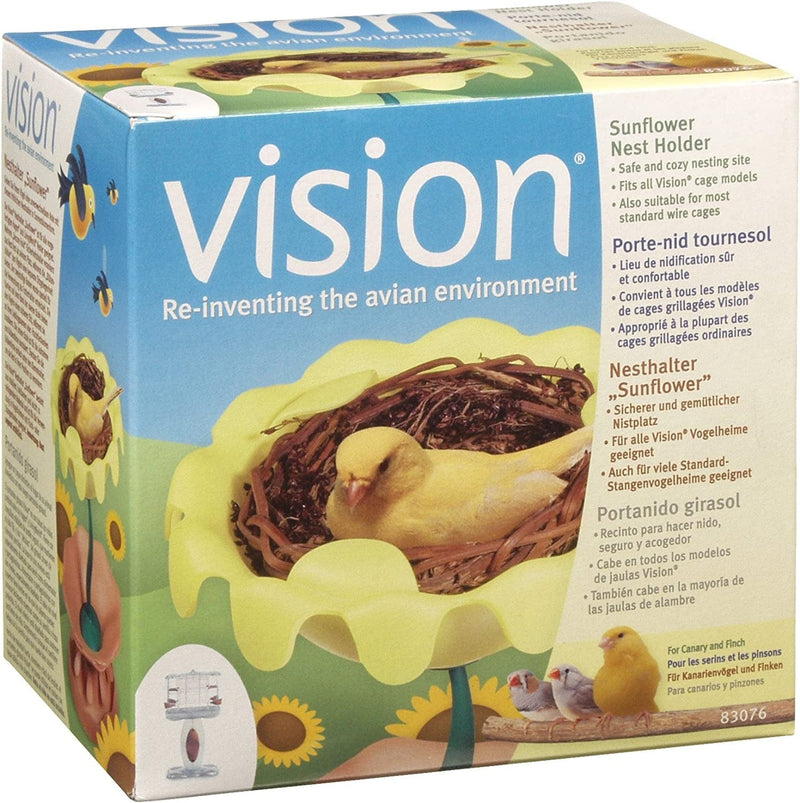 Vision Sunflower Bird Nest Holder, Bird Cage Accessory, 83076 Animals & Pet Supplies > Pet Supplies > Bird Supplies > Bird Cages & Stands Rolf C. Hagen (USA) Corp.   