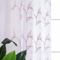 VISIONTEX Sheer White Curtains, Embroidered Damask Khaki Floral Rod Pocket Pair, See through Breathable Drapes for Bedroom, Kitchen, Living Room, Set of 2, Width 54 X Length 84 Inches Home & Garden > Decor > Window Treatments > Curtains & Drapes VISIONTEX Tulip-rose Pink 54 x 63 Inch 