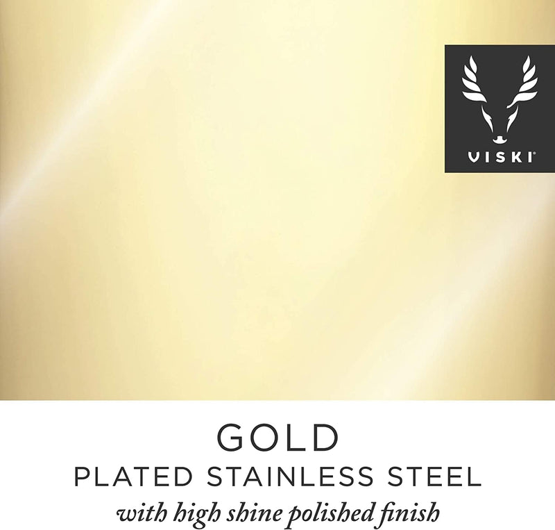 Viski Gold Cocktail Picks, Set of 6 Stainless Steel Drink Picks, Barware Accessories, 4.25″ Home & Garden > Kitchen & Dining > Barware True Fabrication   