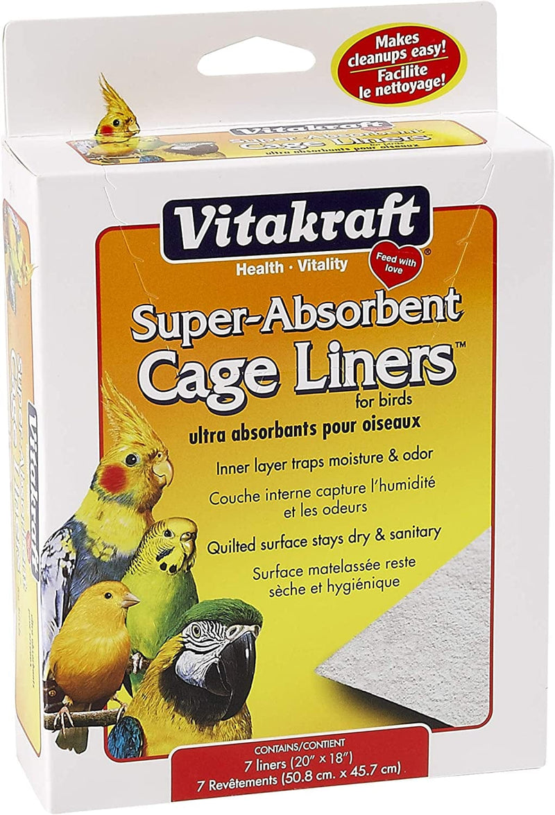 Vitakraft Cage Liners for Birds - for Parrot, Parakeet, Conure, and Cockatiel Cages Animals & Pet Supplies > Pet Supplies > Bird Supplies > Bird Cages & Stands Vitakraft   