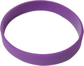 Vitalite Silicone Bracelets Blank Rubber Wristbands,50Pcs/Pack Party Accessories Sporting Goods > Outdoor Recreation > Winter Sports & Activities Vitalite Purple Adult-8" 
