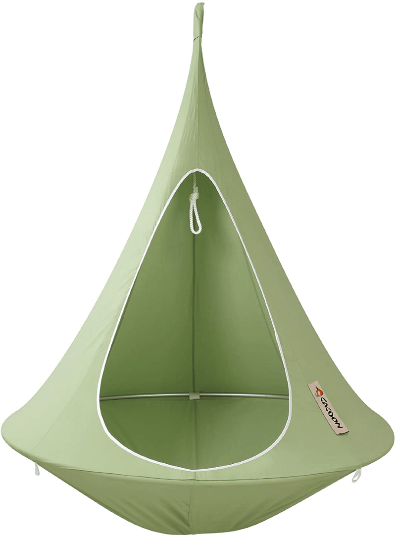 Vivere Double Cacoon, Taupe Home & Garden > Lawn & Garden > Outdoor Living > Hammocks Vivere Leaf Green 5' 