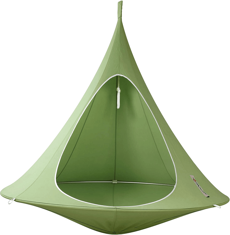 Vivere Double Cacoon, Taupe Home & Garden > Lawn & Garden > Outdoor Living > Hammocks Vivere Leaf Green 6' 