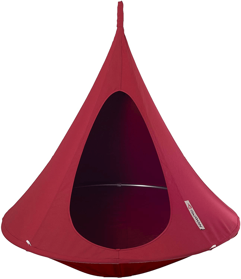 Vivere Double Cacoon, Taupe Home & Garden > Lawn & Garden > Outdoor Living > Hammocks Vivere Chili Red 4' 