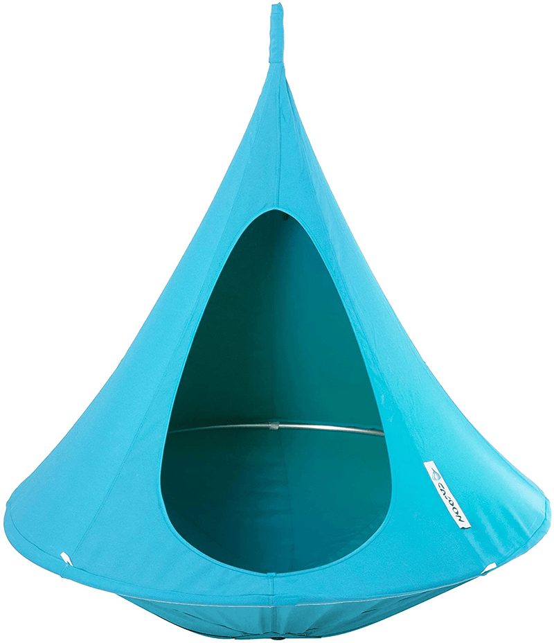 Vivere Double Cacoon, Taupe Home & Garden > Lawn & Garden > Outdoor Living > Hammocks Vivere Turquoise 4' 