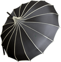 VIVI SKY Pagoda Peak Old-fashionable Ingenuity Umbrella Parasol (black) Home & Garden > Lawn & Garden > Outdoor Living > Outdoor Umbrella & Sunshade Accessories VIVI SKY black  