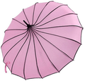 VIVI SKY Pagoda Peak Old-fashionable Ingenuity Umbrella Parasol (black) Home & Garden > Lawn & Garden > Outdoor Living > Outdoor Umbrella & Sunshade Accessories VIVI SKY pink  