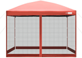 VIVOHOME 210D Oxford Outdoor Easy Pop Up Canopy Screen Party Tent with Mesh Side Walls Blue 10 x 10 Feet Home & Garden > Lawn & Garden > Outdoor Living > Outdoor Structures > Canopies & Gazebos VIVOHOME Red 8 x 8 FT 