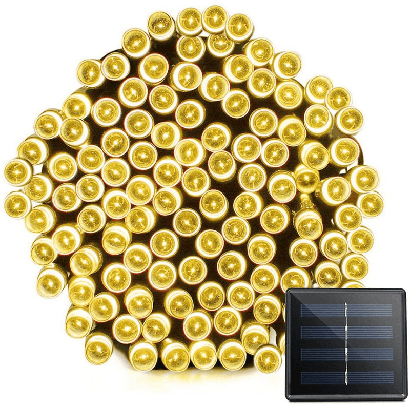 VMANOO Solar Outdoor String Christmas Lights 72Ft 200 LED 8 Modes Patio Lighting for Outside Yard Gazebo Party Wedding Tents Porch Xmas Garden Backyard Tree Decorations Indoor Balcony Decor Lights Home & Garden > Decor > Seasonal & Holiday Decorations& Garden > Decor > Seasonal & Holiday Decorations VMANOO S12 Warm White 1pack  