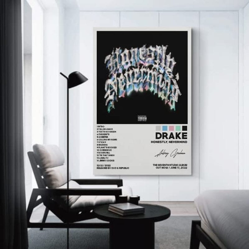 VMSM Rapper Music Posters Honestly Nevermind Album Cover Posters for Room Aesthetic Canvas Art Poster and Wall Art Print Bedroom Decor Posters 12X18Inch(30X45Cm) Home & Garden > Decor > Artwork > Posters, Prints, & Visual Artwork VMSM   