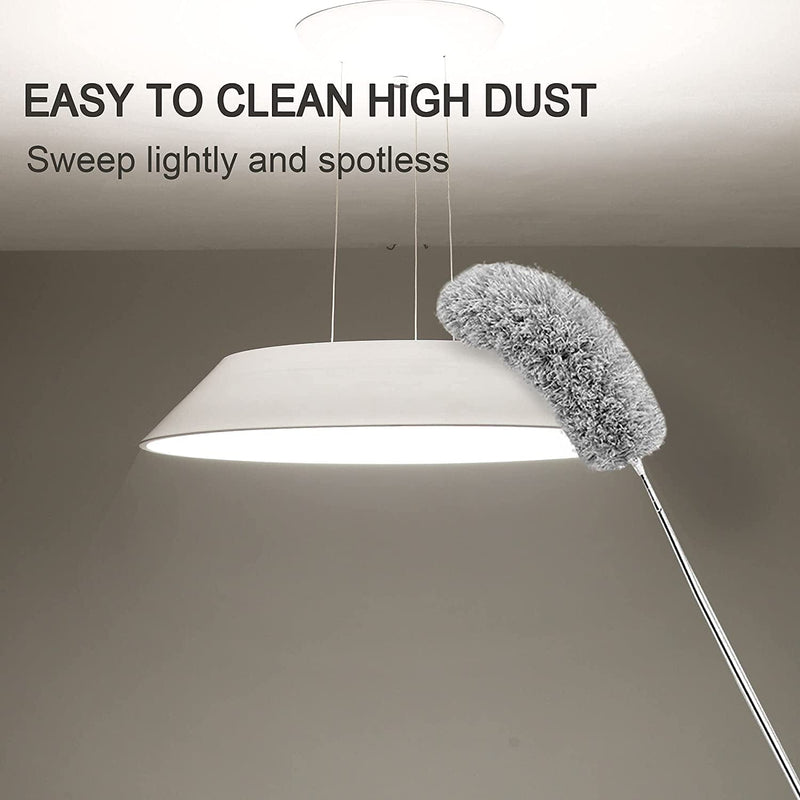 VMVN Microfiber Duster, Stainless Steel Extension Pole 30 to 100 Inches, Reusable Bendable Duster Sets, Washable Lightweight Dusters for Cleaning Ceiling Fan, High Ceiling, Blinds, Furniture, Cars Home & Garden > Household Supplies > Household Cleaning Supplies VMVN   