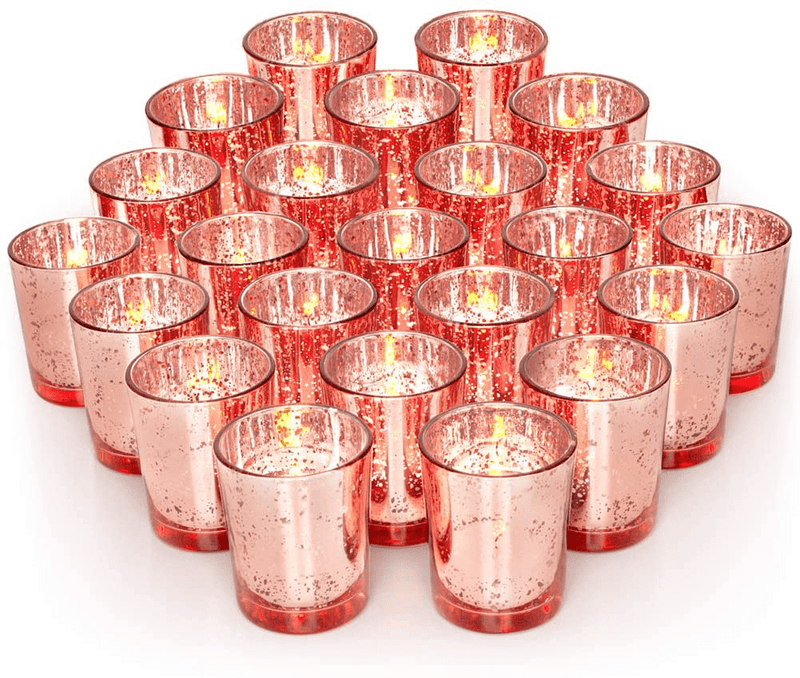 Volens Rose Gold Votive Candle Holders, Mercury Glass Tealight Candle Holder Set of 72 … Home & Garden > Decor > Home Fragrance Accessories > Candle Holders Volens Rose Gold  