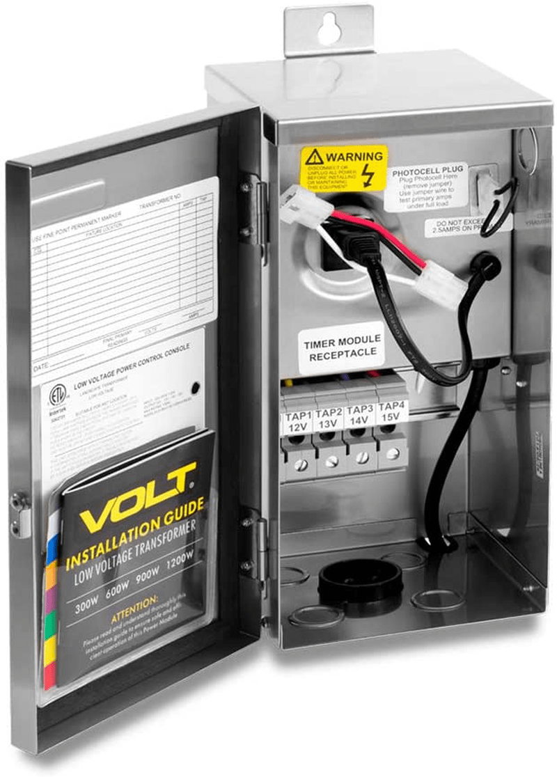 VOLT 300W Multi-Tap Low Voltage Transformer with Digital Timer Home & Garden > Lighting Accessories > Lighting Timers VOLT   