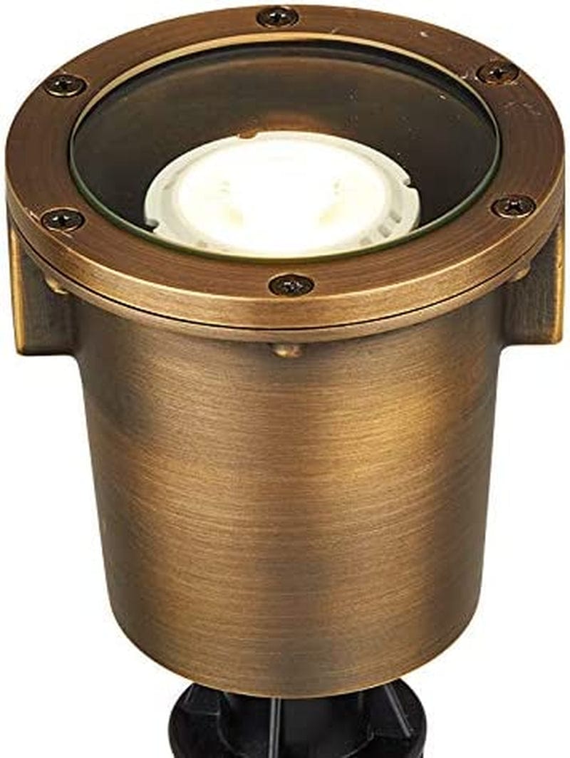 VOLT Waterproof Forged Brass 12V In-Grade Bronze Well Light with 5W LED Bulb Home & Garden > Pool & Spa > Pool & Spa Accessories VOLT Lighting Standard Top with Bulb  