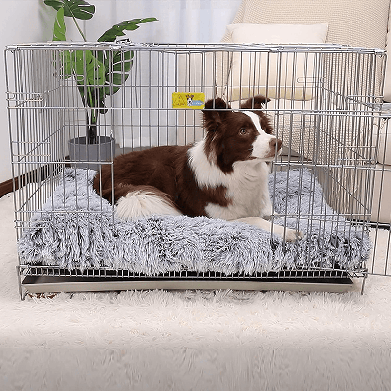 Vonabem Dog Bed Crate Pad, Deluxe Plush Soft Pet Beds, Washable Anti-Slip Dog Crate Bed for Large Medium Small Dogs and Cats,Dog Mats for Sleeping and anti Anxiety, Fulffy Kennel Pad Animals & Pet Supplies > Pet Supplies > Dog Supplies > Dog Beds Vonabem   