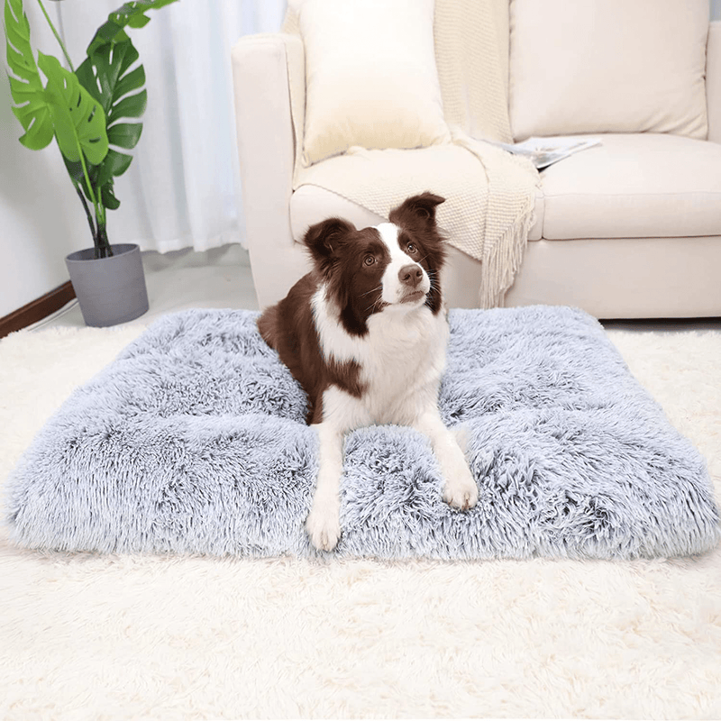 Vonabem Dog Bed Crate Pad, Deluxe Plush Soft Pet Beds, Washable Anti-Slip Dog Crate Bed for Large Medium Small Dogs and Cats,Dog Mats for Sleeping and anti Anxiety, Fulffy Kennel Pad Animals & Pet Supplies > Pet Supplies > Dog Supplies > Dog Beds Vonabem   