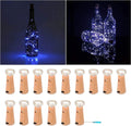 VOOKRY Wine Bottle Lights with Cork,20 LED Battery Operated Fairy String Lights Mini Copper Wire Bottle Lights for DIY, Party, Decor, Christmas, Halloween, Wedding(Warm White 8 Pack) Home & Garden > Lighting > Light Ropes & Strings US Arts Electronics Co.Ltd Cool White 15 PACK-Wine Bottle Lights 