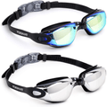 Vorshape Swim Goggles Pack of 2 Swimming Goggle No Leaking Sporting Goods > Outdoor Recreation > Boating & Water Sports > Swimming > Swim Goggles & Masks Vorshape Aqua & Bright Silver  
