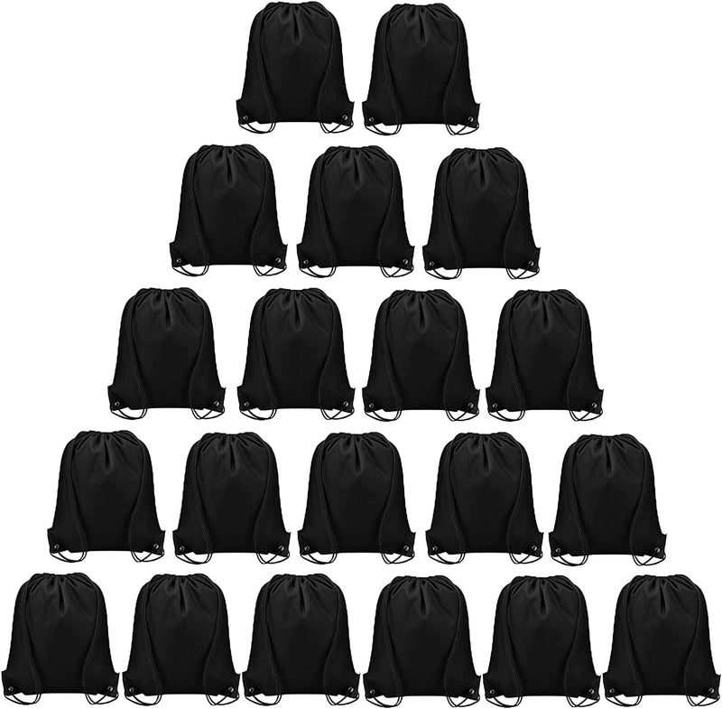 Vorspack Drawstring Backpack 20 Pieces for Party Gym Sport Trip