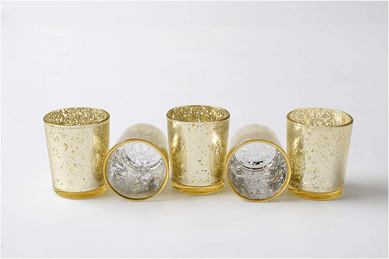 Votive Candle Holder-Set of 12 Wedding Centerpieces for Table, Mercury Glass Tealight Candle Holders Bulk for Birthday |Party |Home Decoration (Gold) Home & Garden > Decor > Home Fragrance Accessories > Candle Holders SUPREME LIGHTS ·2017·   