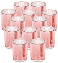 Votive Candle Holder-Set of 12 Wedding Centerpieces for Table, Mercury Glass Tealight Candle Holders Bulk for Birthday |Party |Home Decoration (Gold) Home & Garden > Decor > Home Fragrance Accessories > Candle Holders SUPREME LIGHTS ·2017· Rose Gold  