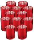 Votive Candle Holder-Set of 12 Wedding Centerpieces for Table, Mercury Glass Tealight Candle Holders Bulk for Birthday |Party |Home Decoration (Gold) Home & Garden > Decor > Home Fragrance Accessories > Candle Holders SUPREME LIGHTS ·2017· Red  
