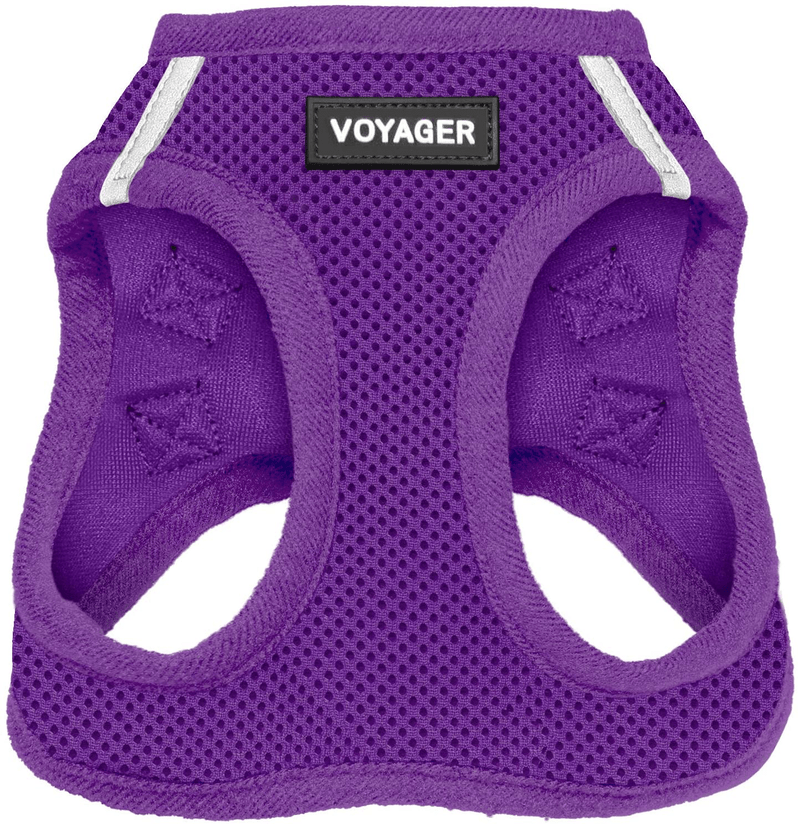 Voyager Step-In Air Dog Harness - All Weather Mesh, Step in Vest Harness for Small and Medium Dogs by Best Pet Supplies Animals & Pet Supplies > Pet Supplies > Dog Supplies Best Pet Supplies, Inc. Purple (Matching Trim) XXS (Chest: 11.5 - 13") 