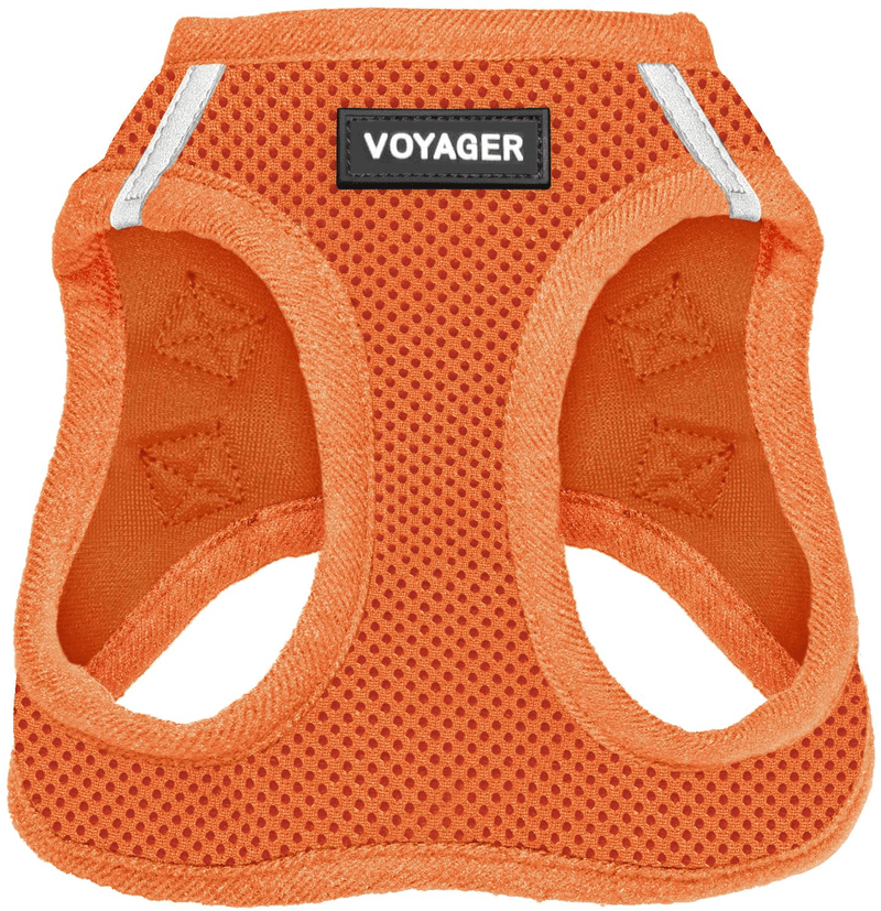 Voyager Step-In Air Dog Harness - All Weather Mesh, Step in Vest Harness for Small and Medium Dogs by Best Pet Supplies Animals & Pet Supplies > Pet Supplies > Dog Supplies Best Pet Supplies, Inc. Orange (Matching Trim) XL (Chest: 20.5 - 23") 