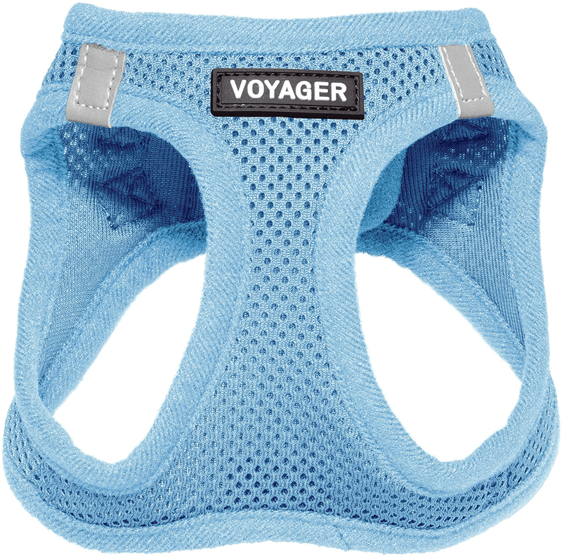 Voyager Step-In Air Dog Harness - All Weather Mesh, Step in Vest Harness for Small and Medium Dogs by Best Pet Supplies Animals & Pet Supplies > Pet Supplies > Dog Supplies Best Pet Supplies, Inc. Baby Blue (Matching Trim) XXXS (Chest: 10 - 11.5") 