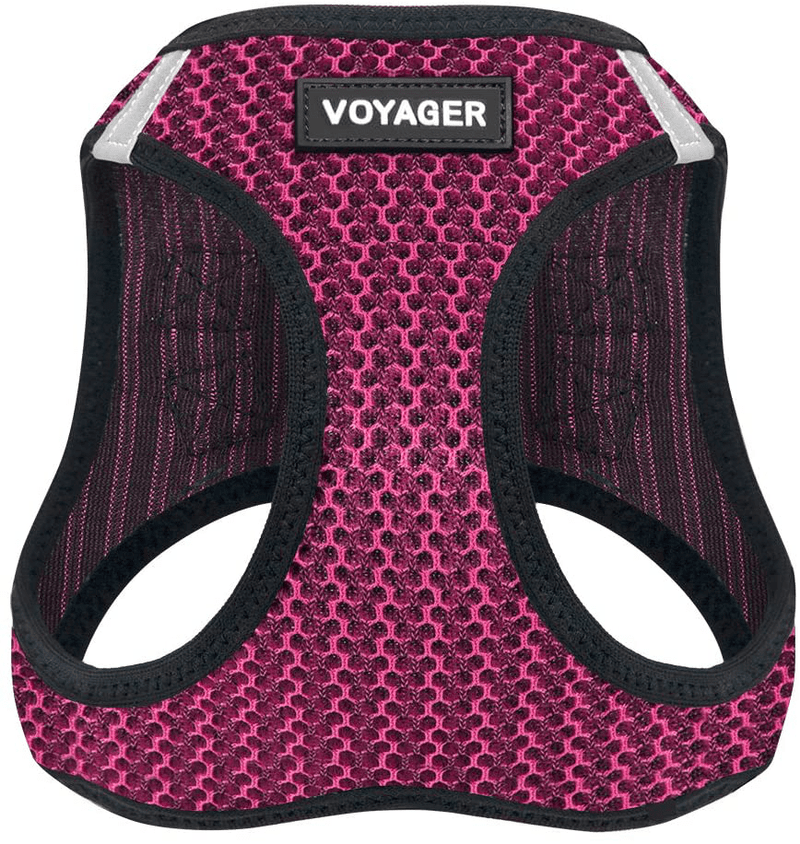 Voyager Step-In Air Dog Harness - All Weather Mesh, Step in Vest Harness for Small and Medium Dogs by Best Pet Supplies Animals & Pet Supplies > Pet Supplies > Dog Supplies Best Pet Supplies, Inc. Fuchsia M (Chest: 16 - 18") 