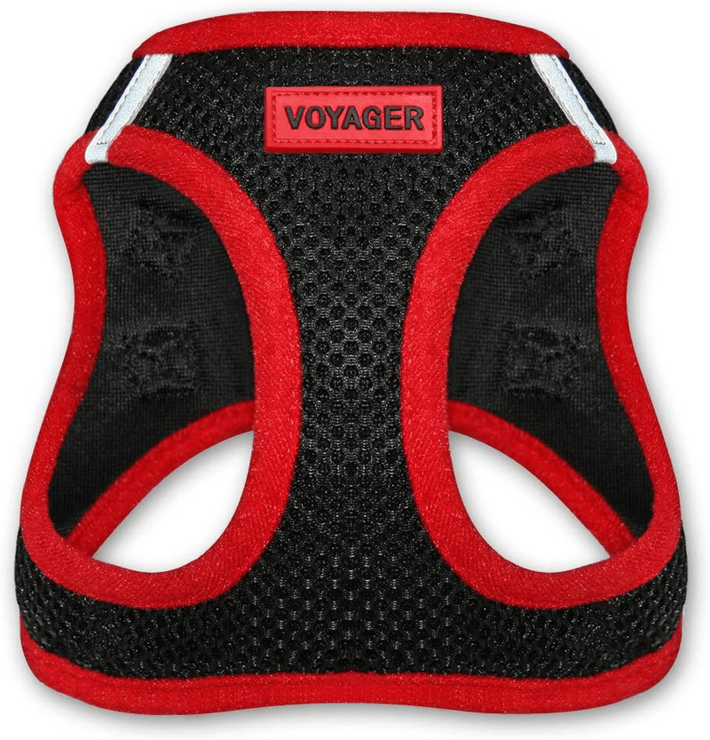Voyager Step-In Air Dog Harness - All Weather Mesh, Step in Vest Harness for Small and Medium Dogs by Best Pet Supplies Animals & Pet Supplies > Pet Supplies > Dog Supplies Best Pet Supplies, Inc. Red XS (Chest: 13 - 14.5") 