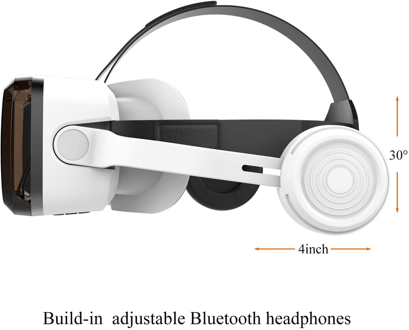 VR Headset with Bluetooth Headphones, Eye Protected HD Virtual Reality Headset,VR Glasses for iPhone and Android Phone Within 4.7-6.2Screen Electronics > Electronics Accessories > Computer Components > Input Devices > Game Controllers VR SHINECON   