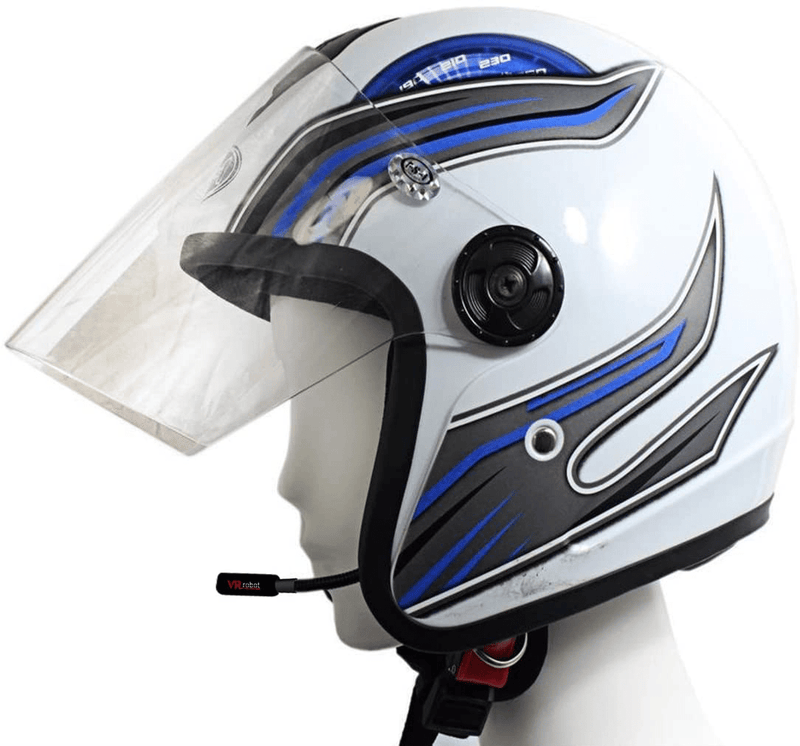 VR-robot Wireless Motorcycle Helmet Headset Work with Bluetooth, Motorcycle Intercom Headset, Wireless Helmet Heaphones, Wireless Helmet Communication Systems For Motor Motorbike, Motor Helmet Headset  VR-robot   