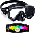Vvinca Kids Goggles Snorkel Mask Diving Mask Swim Mask Swimming Goggles with Nose Cover and Straps Cover for Kids and Youth Age 6-14 Sporting Goods > Outdoor Recreation > Boating & Water Sports > Swimming > Swim Goggles & Masks Vvinca F-black  