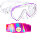 Vvinca Kids Goggles Snorkel Mask Diving Mask Swim Mask Swimming Goggles with Nose Cover and Straps Cover for Kids and Youth Age 6-14 Sporting Goods > Outdoor Recreation > Boating & Water Sports > Swimming > Swim Goggles & Masks Vvinca C-purple  