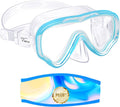 Vvinca Kids Goggles Snorkel Mask Diving Mask Swim Mask Swimming Goggles with Nose Cover and Straps Cover for Kids and Youth Age 6-14 Sporting Goods > Outdoor Recreation > Boating & Water Sports > Swimming > Swim Goggles & Masks Vvinca D-Blue  