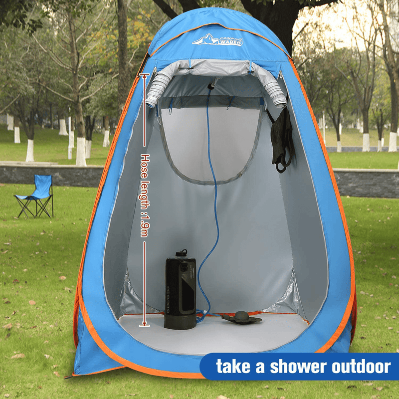 WADEO Camping Shower Bag, 3.17 Gallons/12L Portable Shower for Camping, Portable Camping Shower Pump for Outdoor Camping, Shower Bag with Pressure Foot Pump and Shower Head for Outdoor Shower Camping Sporting Goods > Outdoor Recreation > Camping & Hiking > Portable Toilets & Showers WADEO   